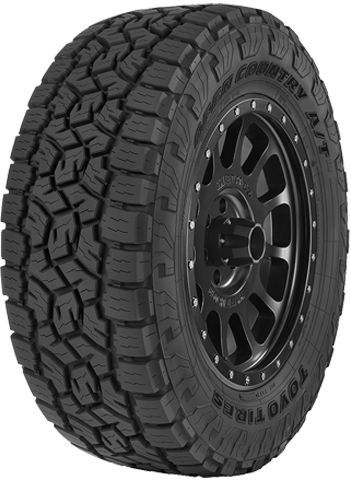 Toyo's all terrain, all weather light truck tire - left view
