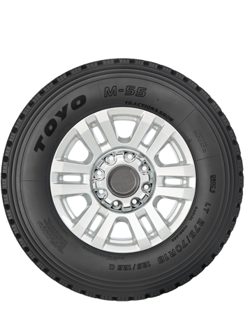 Side view of Toyo's all weather heavy duty tire