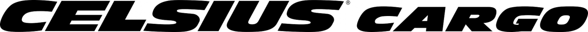 Black logo of the Celsius Cargo