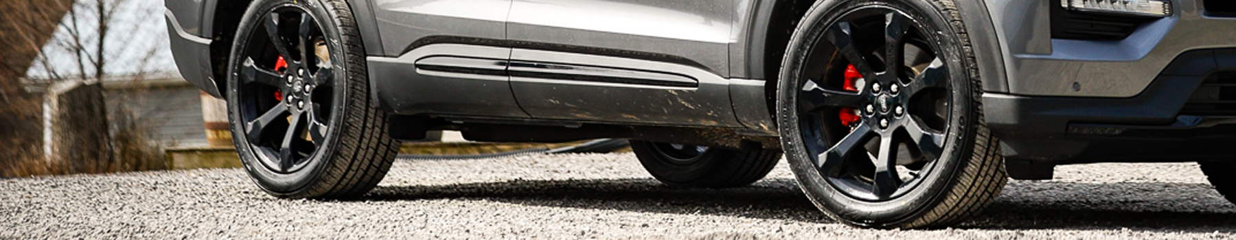 Toyo's SUV / CUV tire on a gravel road