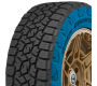 Aerodynamic sidewall on Toyo's EV all terrain, light truck tire