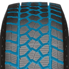 Wide deep grooves on toyo's light truck winter tire