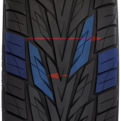 Toyo's SUV and CUV performance tire has staggered tread blocks